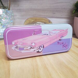 Vintage Fossil Empty Collectable Tin Watch Box Mary Kay Pink Cadillac 1995